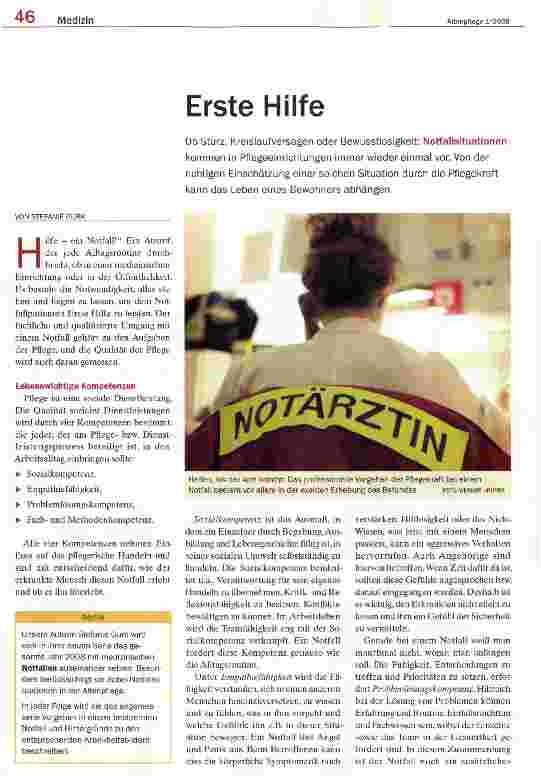 Vorschauseite 1: Erste Hilfe