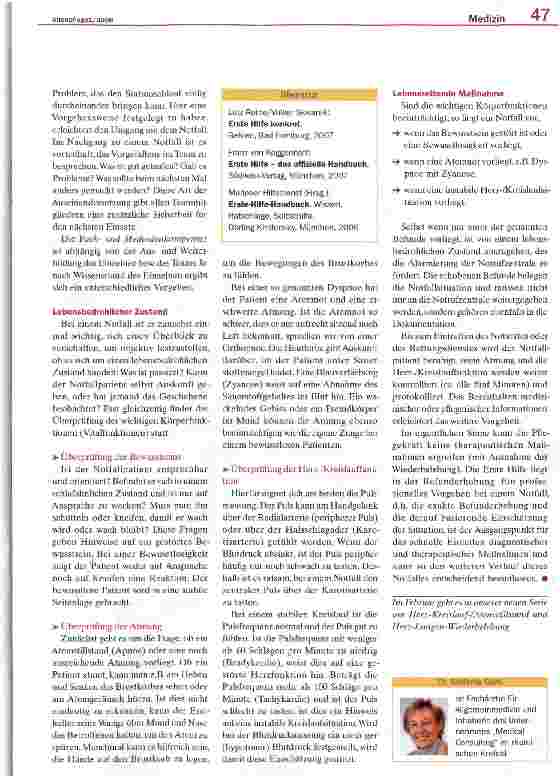 Vorschauseite 2: Erste Hilfe