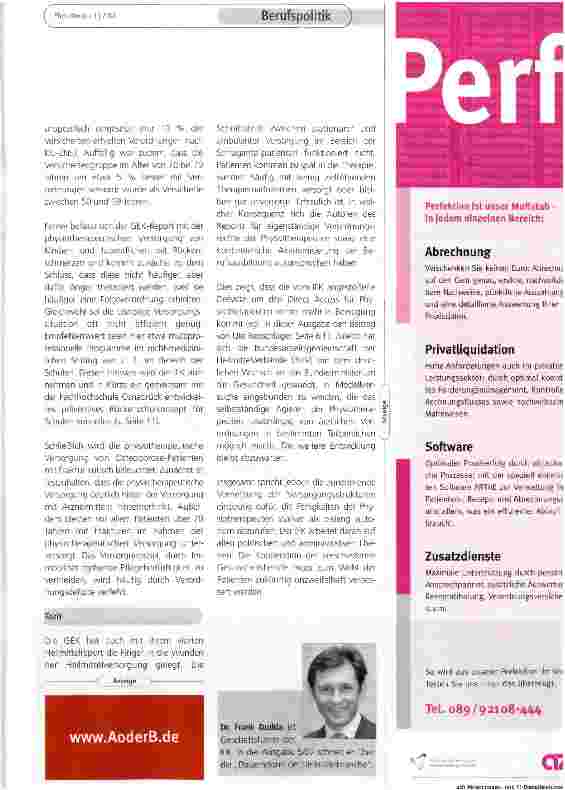 Vorschauseite 2: Der GEK-Heilund Hilfsmittelreport 2007