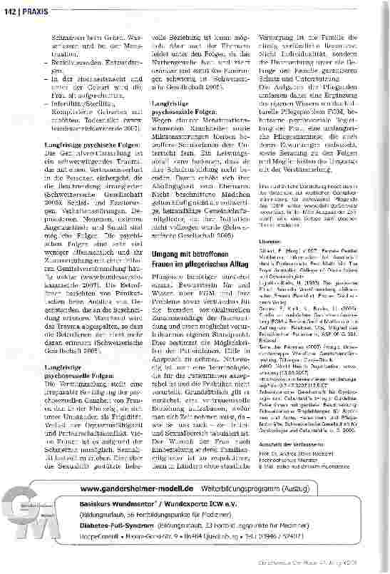 Vorschauseite 3: Beschneidung von Mädchen und Frauen - auch ein Thema für die Pflege
