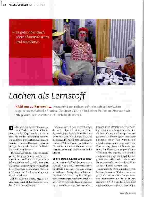 Vorschauseite 1: lachen als Lernstoff