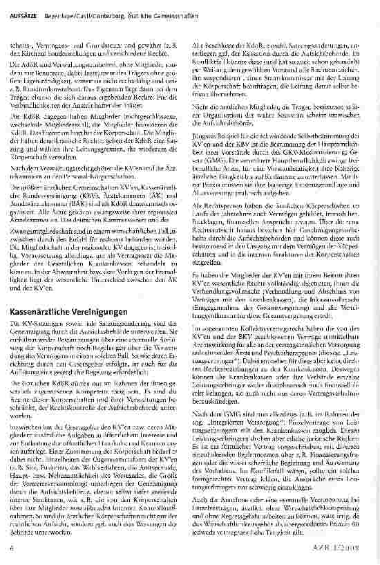 Vorschauseite 2: Ärztliche Gemeinschaften
