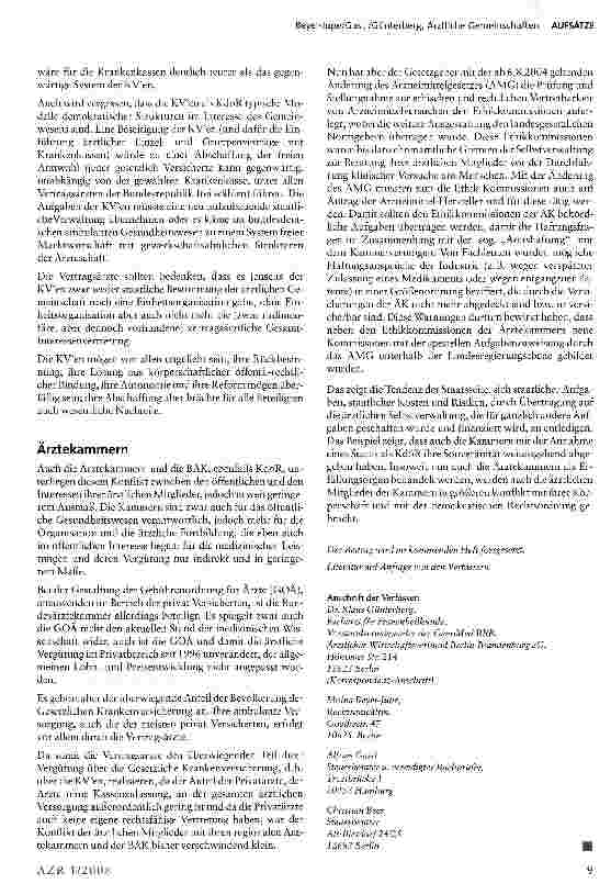 Vorschauseite 5: Ärztliche Gemeinschaften