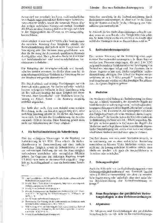 Vorschauseite 3: Das neue Rechtsdienstleistungsgesetz