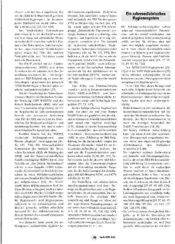 Vorschauseite 2: Hygienearbeit und Hygieneverhalten in der deutschen Zahnmedizin