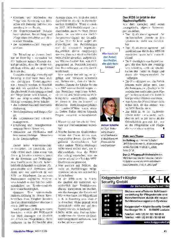 Vorschauseite 3: Wer prüft die MDK-Prüfer?
