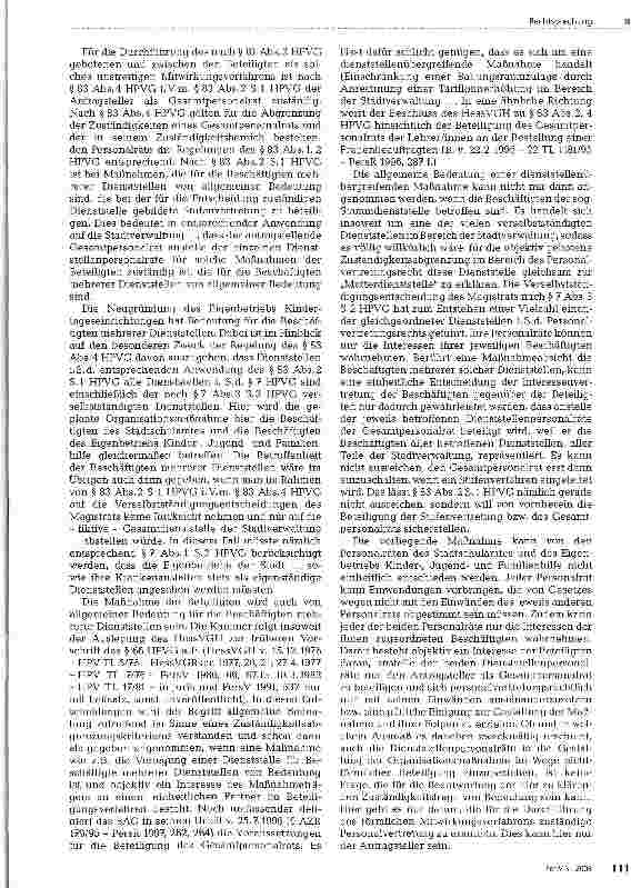 Vorschauseite 2: Zuständigkeit des Gesamtpersonalrats bei Dienststellenänderung