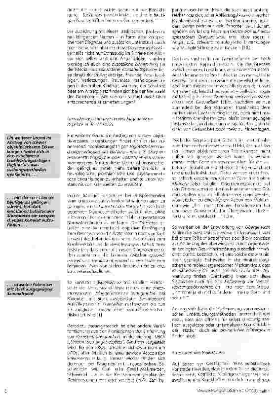 Vorschauseite 4: Schwer objektivierbare Erkrankungen aus der Sicht der Versicherungsmedizin