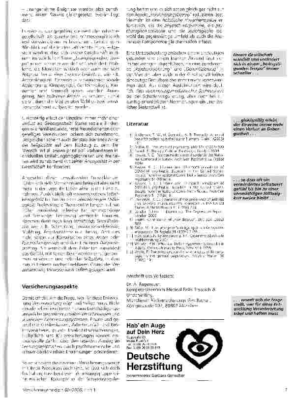 Vorschauseite 5: Schwer objektivierbare Erkrankungen aus der Sicht der Versicherungsmedizin