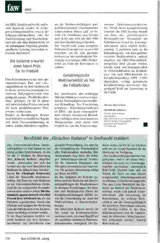 Vorschauseite 3: Die Demografie verändert die Grundversorgung