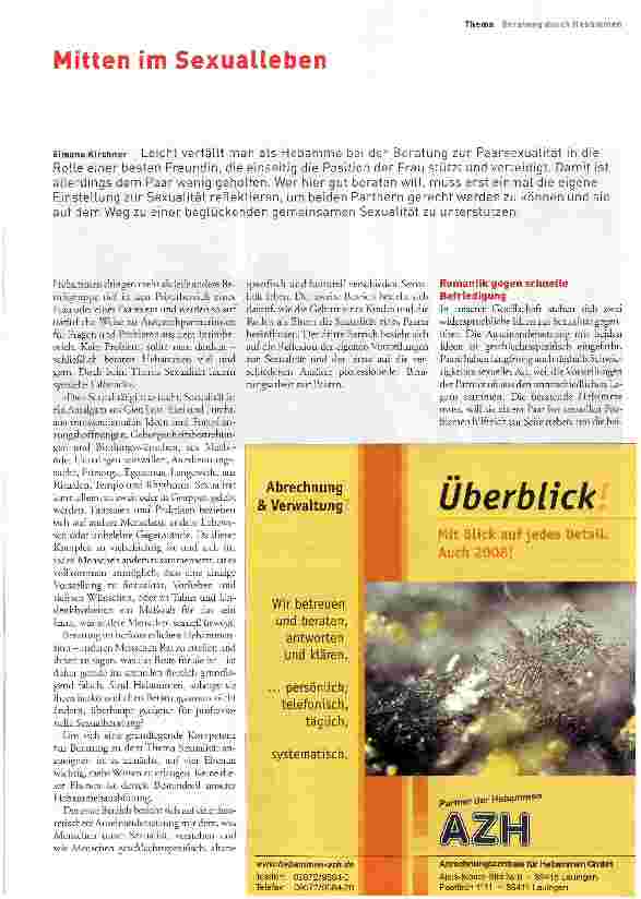 Vorschauseite 1: Mitten im Sexualleben