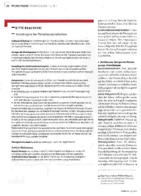 Vorschauseite 2: Thromboseprophylaxe