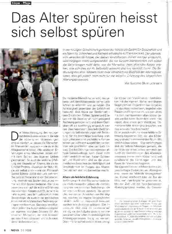 Vorschauseite 1: Das Alter spüren heisst sich selbst spüren
