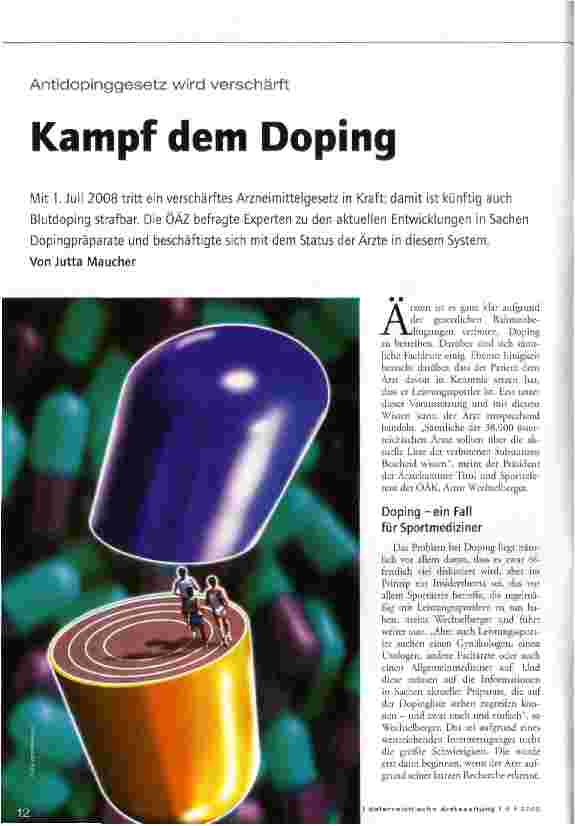 Vorschauseite 1: Kampf dem Doping