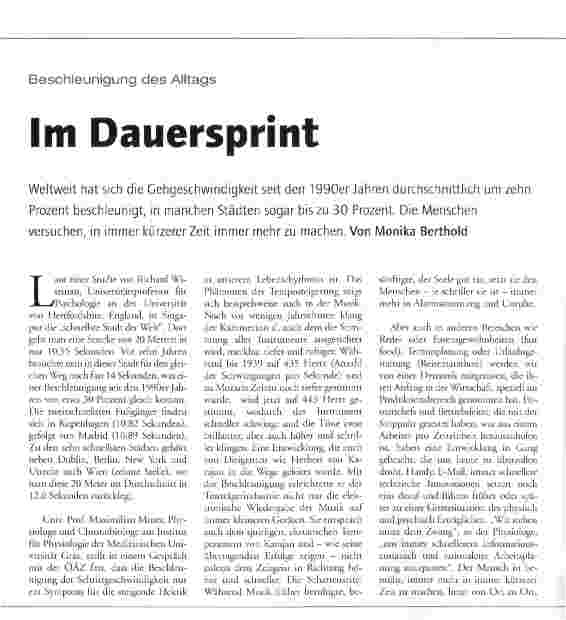 Vorschauseite 1: Im Dauersprint