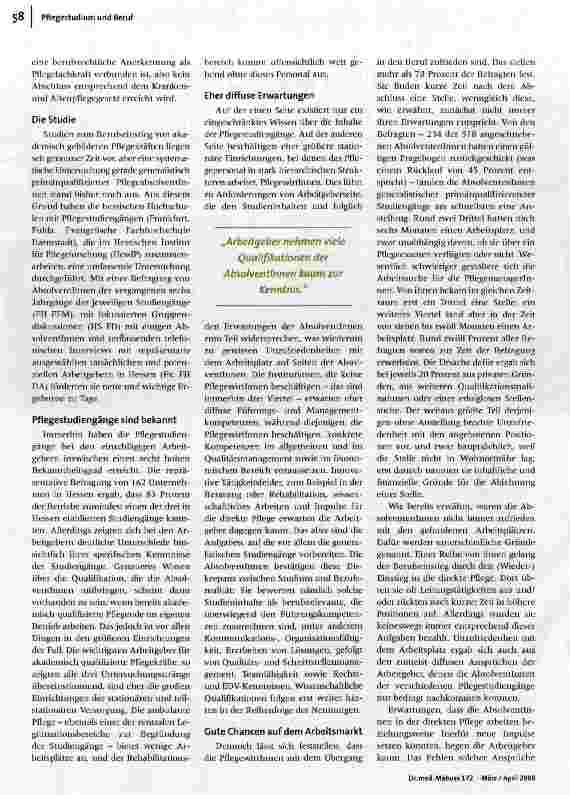 Vorschauseite 2: Studium abgeschlossen und nun?