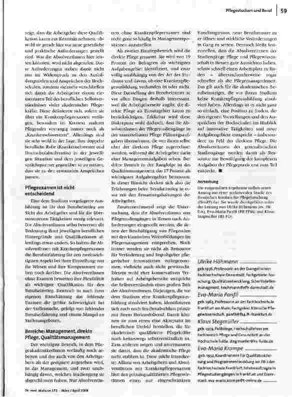 Vorschauseite 3: Studium abgeschlossen und nun?