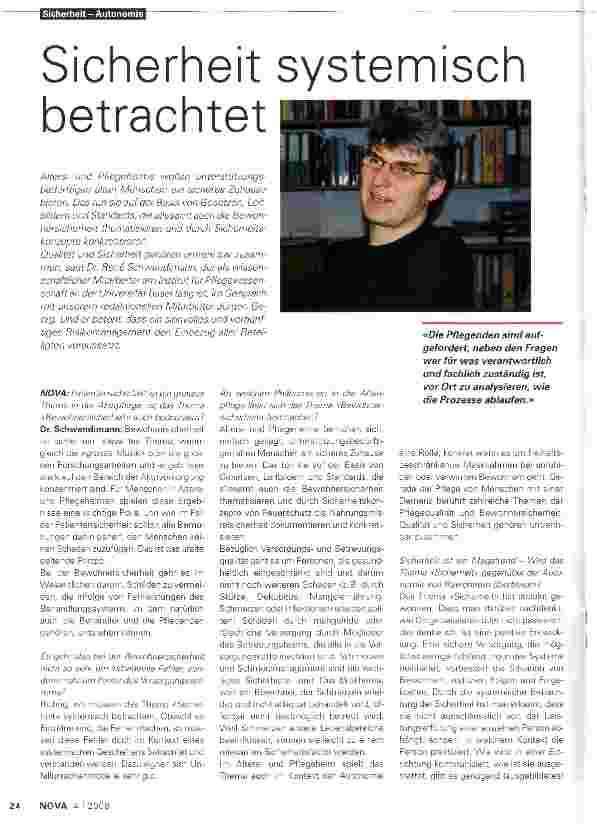 Vorschauseite 1: Sicherheit systemisch betrachtet