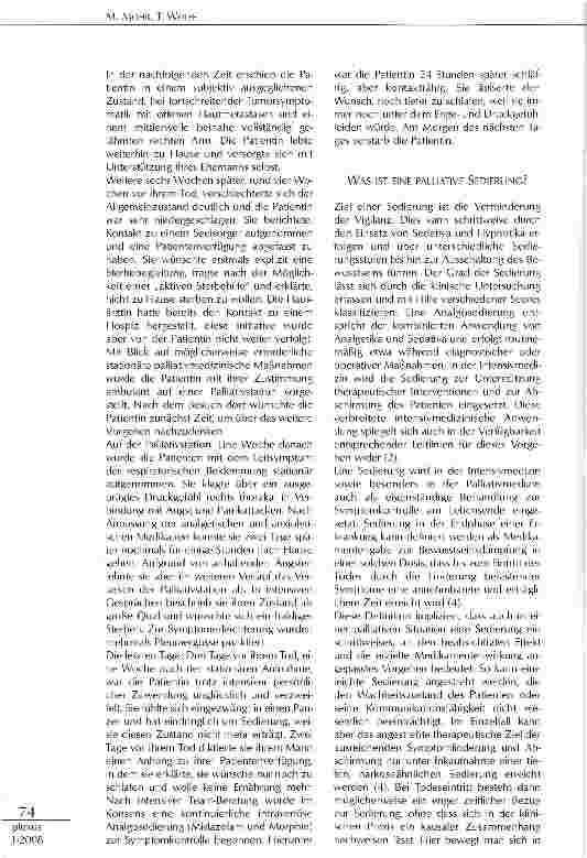 Vorschauseite 2: TERMINALE-PALLIATIVE SEDIERUNG: Wozu DIE UNTERSCHEIDUNG?