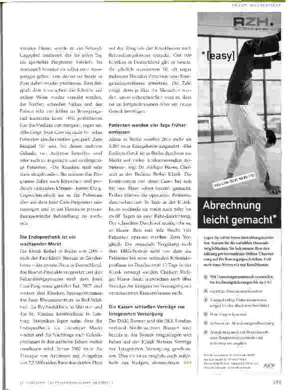 Vorschauseite 3: Endoprothese mit Betreuung