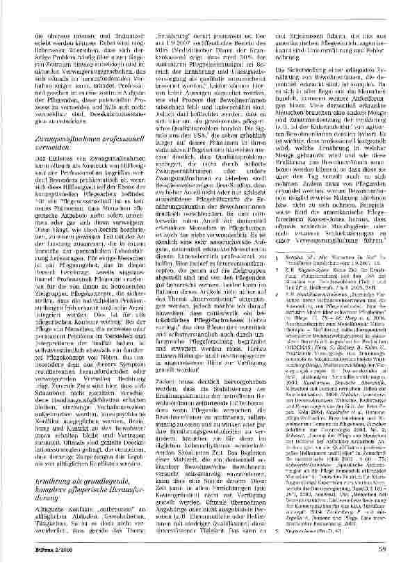 Vorschauseite 3: Zwangsbehandlung und Zwangsernährung in der stationären Altenhilfe?