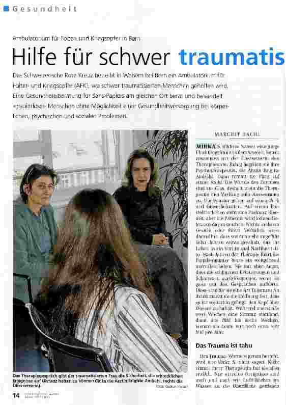 Vorschauseite 1: Hilfe für schwer traumatiserte Menschen