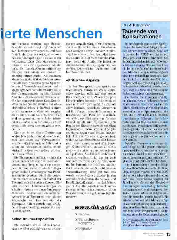 Vorschauseite 2: Hilfe für schwer traumatiserte Menschen