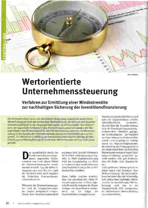 Vorschauseite 1: Wertorientierte Unternehmenssteuerung