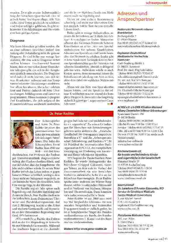 Vorschauseite 4: Doppelschlag des Schicksals: Seltene Krankheiten