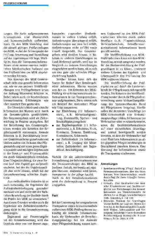 Vorschauseite 3: Mit MDK-Prüfergebnissen Transparenz fordern