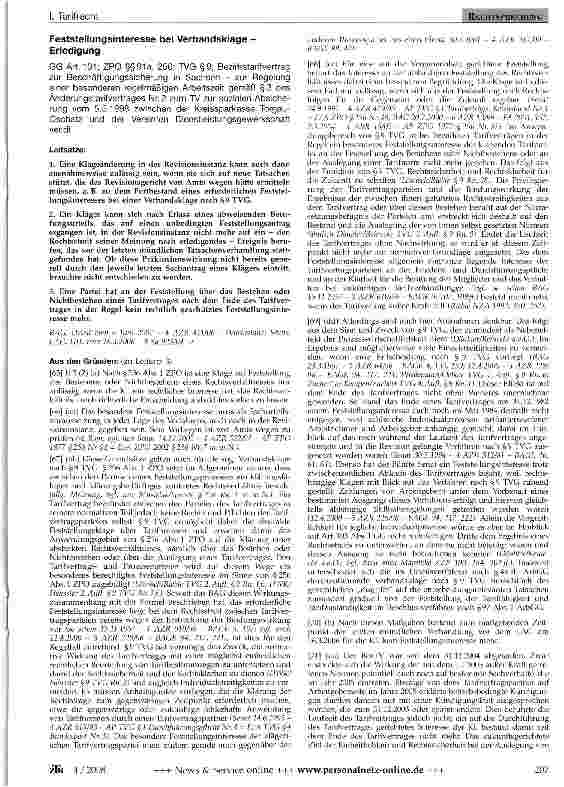 Vorschauseite 1: Feststellungsinteresse bei Verbandsklage -Erledigung