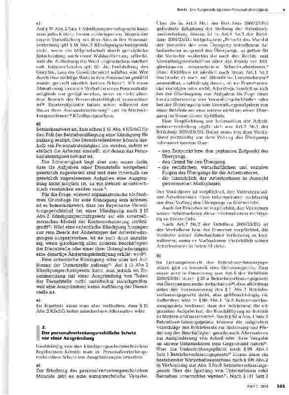 Vorschauseite 2: Die Ausgründung eines Personalratsmitglieds