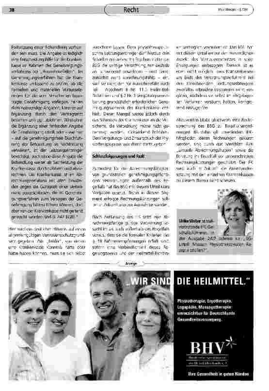 Vorschauseite 3: BSG-Urteil über „Prüfpflichten von Therapeuten