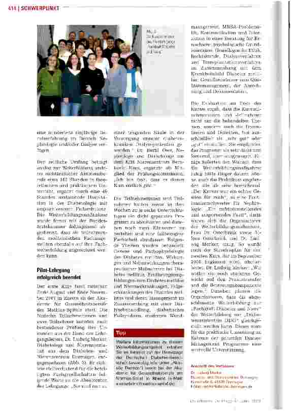 Vorschauseite 3: Fachkraft Diabetes und Niere