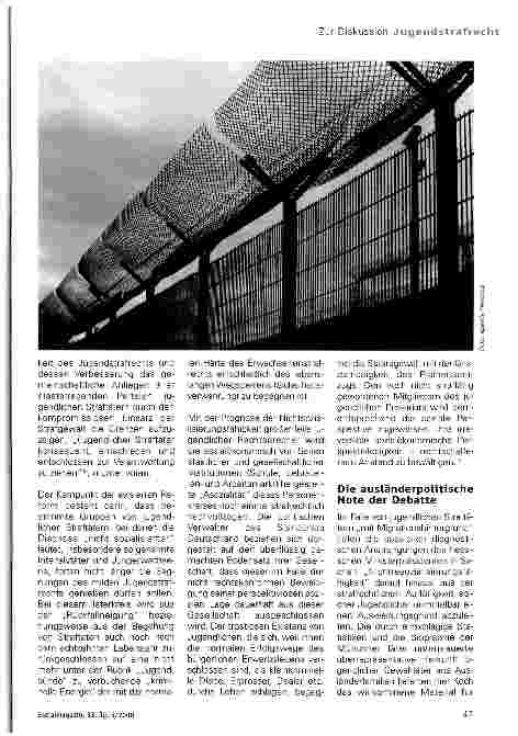 Vorschauseite 6: Reform des Jugendstrafrechts?!