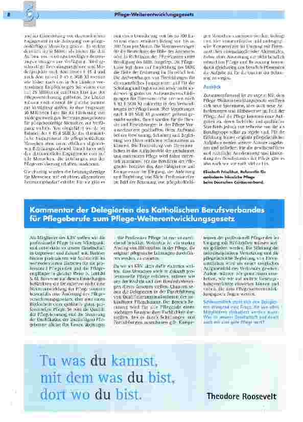 Vorschauseite 5: Das Pflege-Weiterentwicklungsgesetz