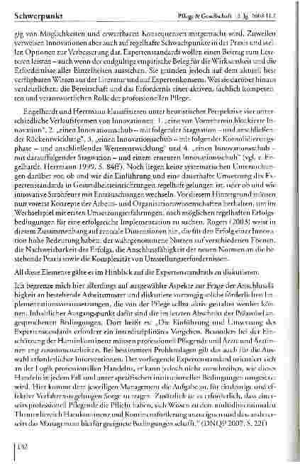 Vorschauseite 2: Expertenstandards in der Praxis: Überlegungen zu zentralen Umsetzungsbedingungen — am Beispiel des Expertenstandards „Förderung der Harnkontinenz