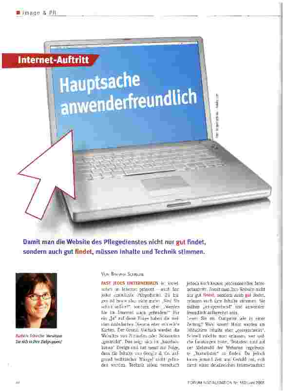 Vorschauseite 1: Hauptsache Anwenderfreundlich