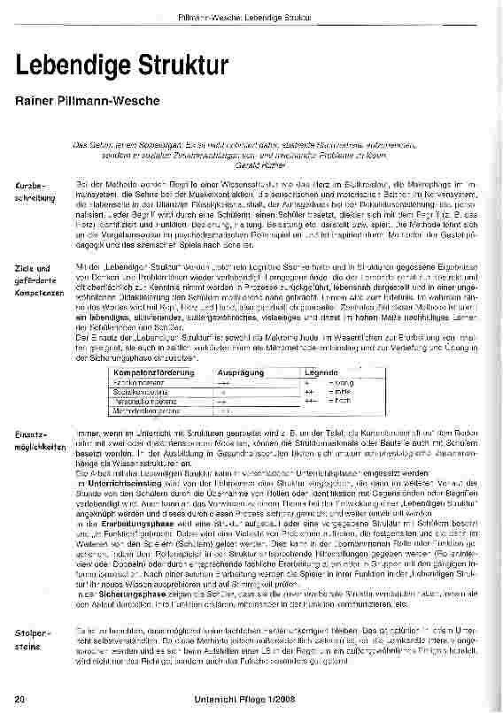 Vorschauseite 1: Lebendige Struktur
