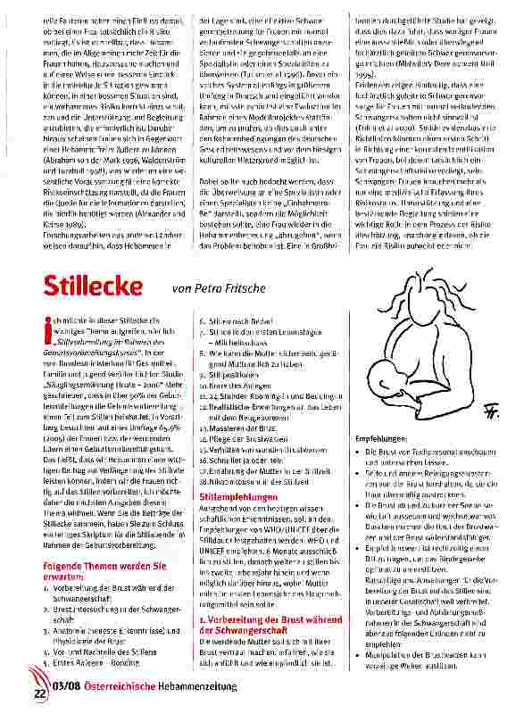 Vorschauseite 3: Forschungsecke Einfluss der Schwangerenvorsorge auf das Befinden von Frauen in der Schwangerschaft