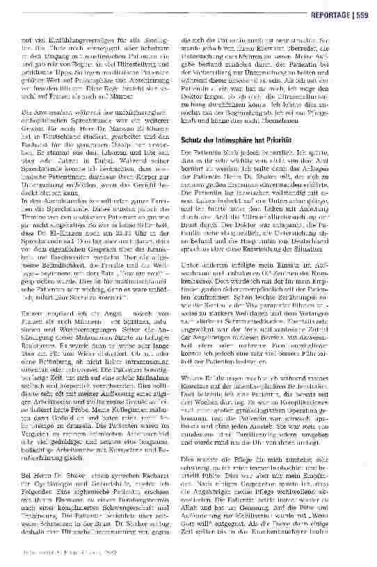 Vorschauseite 2: Pflegealltag im Emirates Hospital Dubai