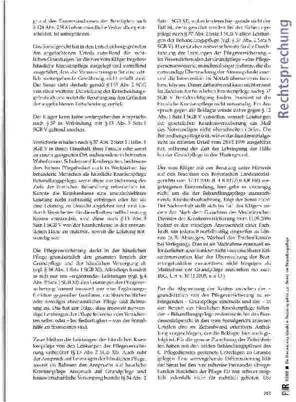 Vorschauseite 3: Die Überwachung künstlicher Beatmung gehört zum Bereich der Behandlungspflege