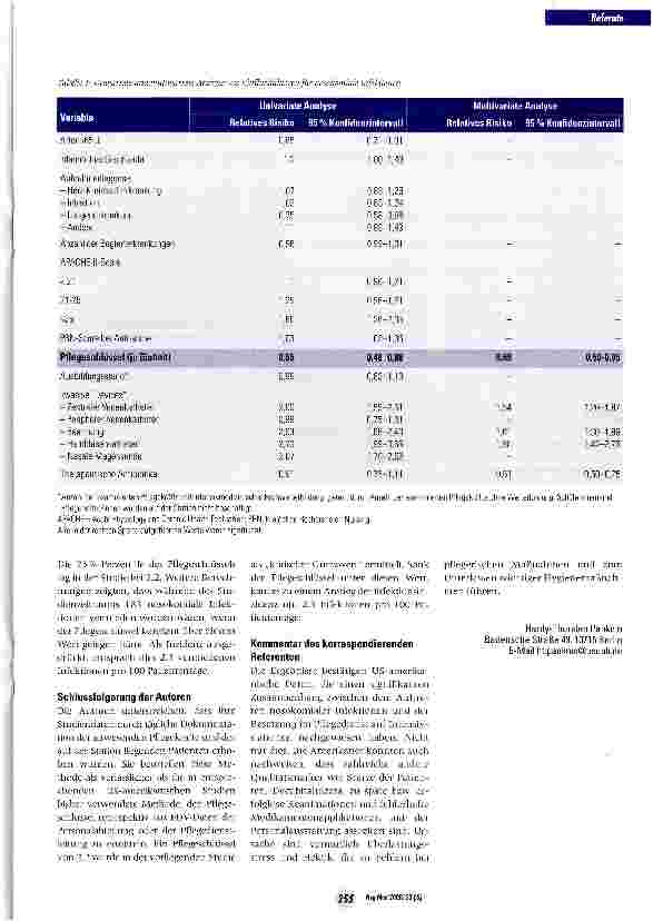 Vorschauseite 2: Arbeitsbelastung und Infektionsrisiko auf Intensivstationen: Die Reduktion des Pflegepersonals und ihre Folgen