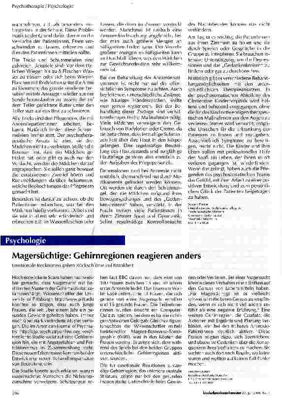 Vorschauseite 4: Anorexia nervosa im Kindesund Jugendalter