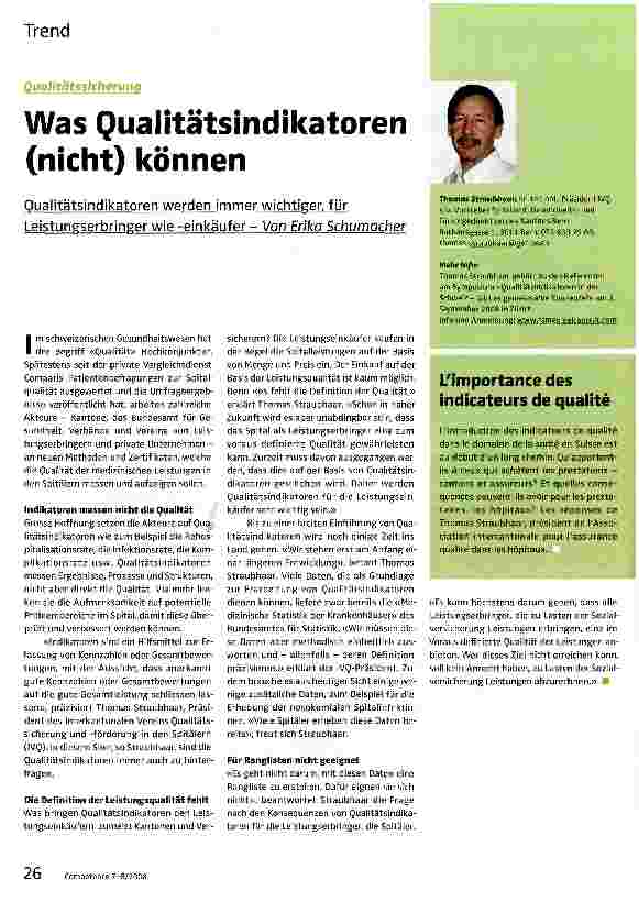 Vorschauseite 1: Was Qualitätsindikatoren (nicht) können