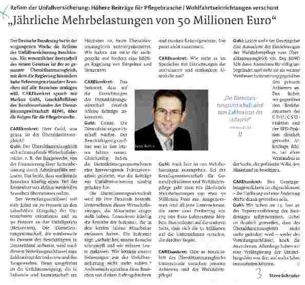 Vorschauseite 1: Jährliche Mehrbelastungen von 50 Millionen Euro