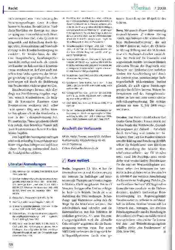 Vorschauseite 4: Versorgungsauftrag des Krankenhauses: Bestimmung, Einschränkungen, aktuelle Urteile