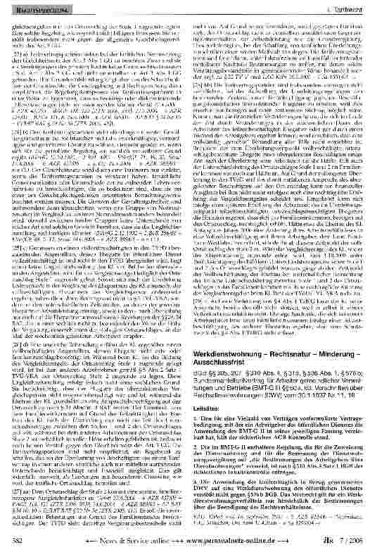 Vorschauseite 3: Berücksichtigung des Ortszuschlages für die Bestimmung des Vergleichs-entgelts bei Überleitung in den TVöD bei Teilzeitbeschäftigung des Ehegatten im Landesdienst