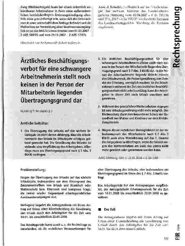 Vorschauseite 6: AGB-Kontrolle-Vorbehaltsklausel -Gleichbehandlungsgrundsatz -Weihnachtsgeld