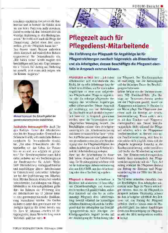 Vorschauseite 2: Pflegereform Flexibler werden